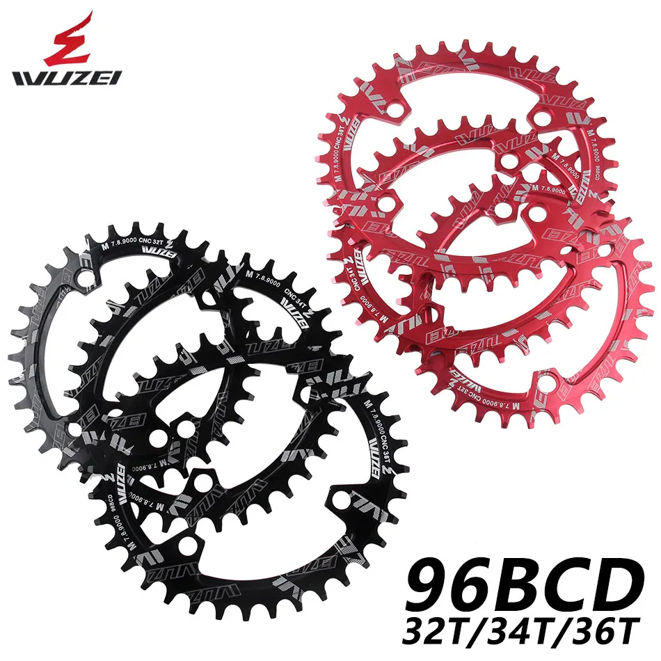 

WUZEI BCD 96mm Round/Oval Bicycle Sprockets MTB Mountain Chain Wheel 32T 34T 36T For Shimano M7000 M8000 M9000 Crank