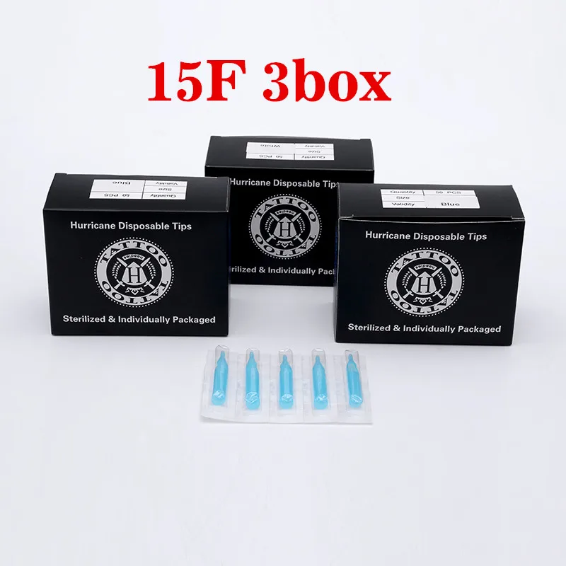 Одноразовые татуировки советы 150 шт. 15FT стерильные Ассорти синий Пластик насадки