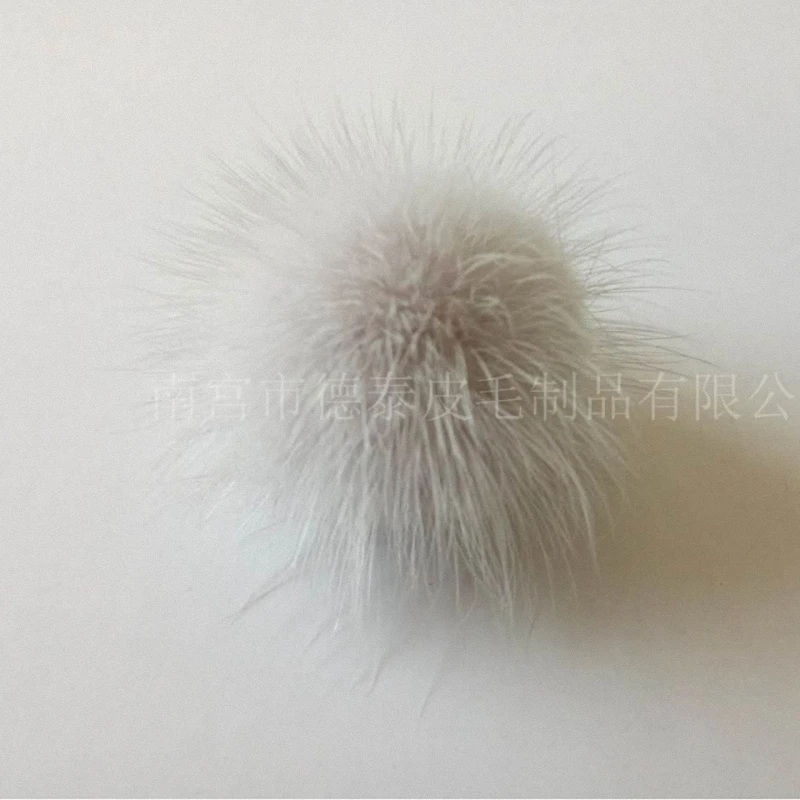 light grey 10 шт./лот цена натуральный мех норки мяч DIY 3-4 см натуральный меховой помпон для Для женщин зимние шапочки шляпа TKF013-purple - Цвет: light grey