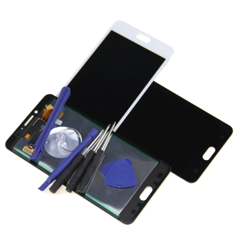 LCD C7 Pro C7010 Display Touch Screen Assembly For Samsung Galaxy c7 Black White lcd C7010+Tools | Мобильные телефоны и