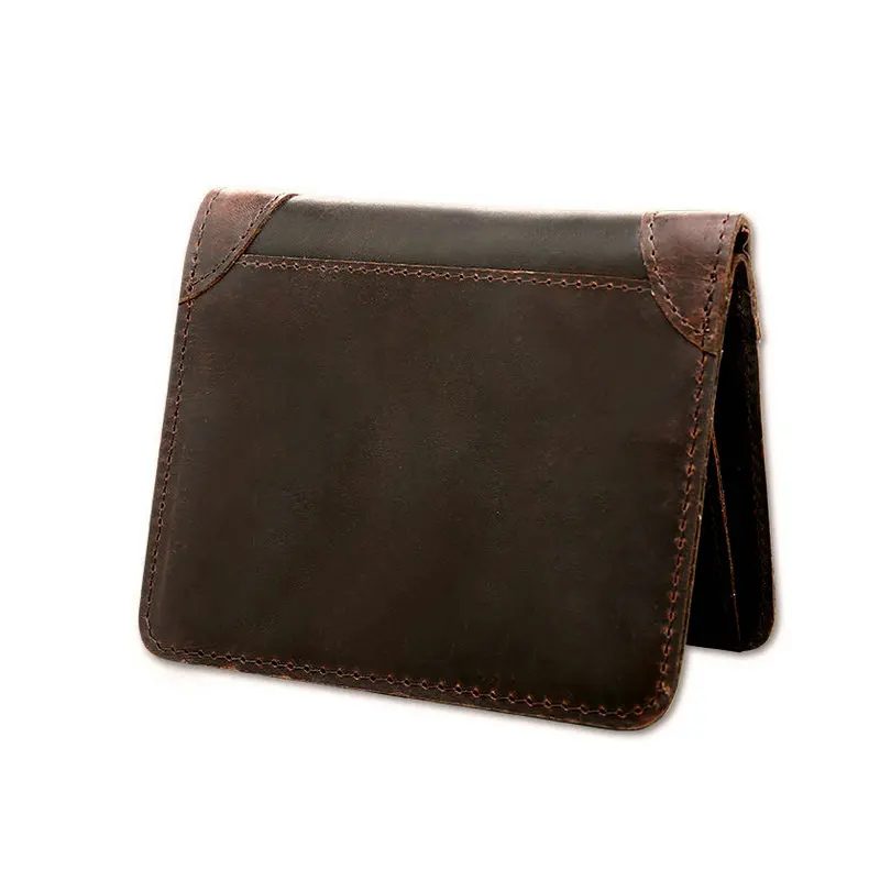 Мужские кошельки из кожи Крейзи Хорс 2019 винтажный кошелек натуральной для мужчин