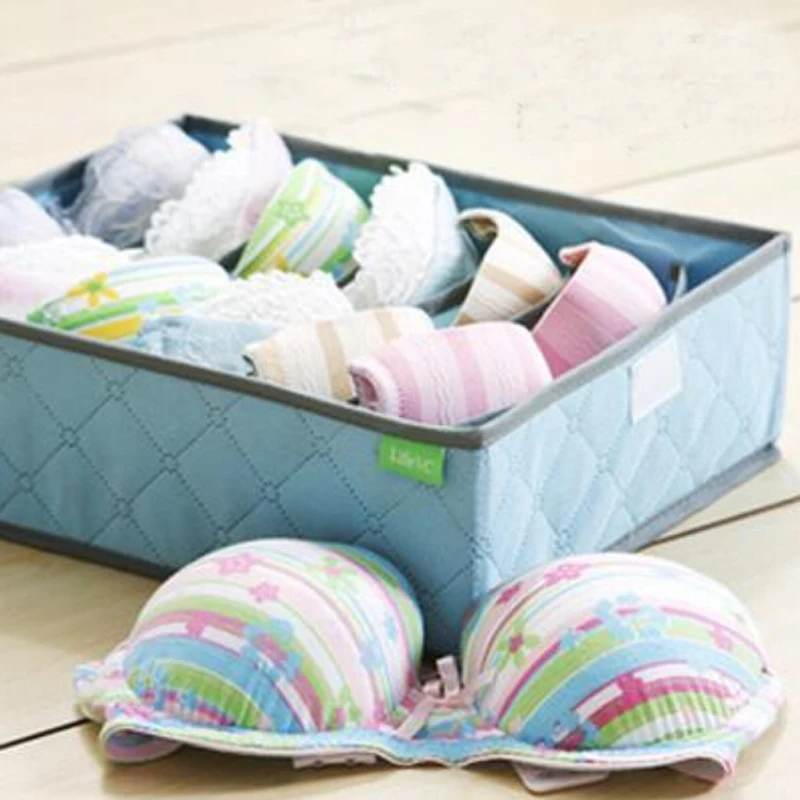 Tie Bra Closet Drawer Divider Organizer Box Container 7cells