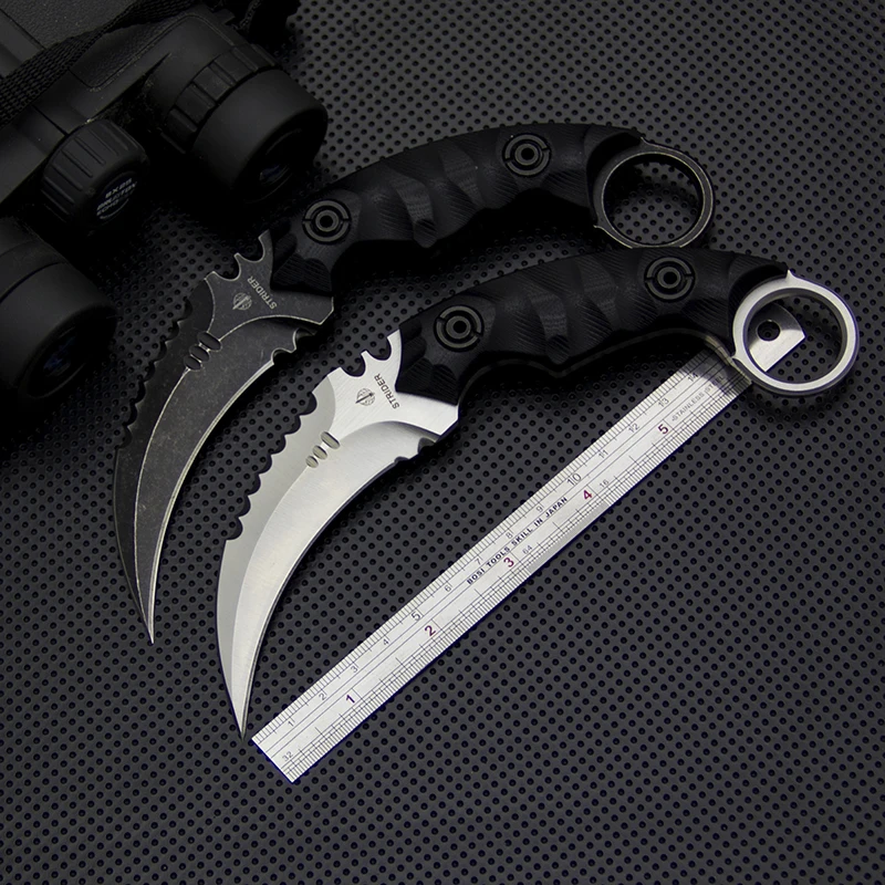 2 варианта спасательных ножей Cs Go Karambit нож D2 лезвие G10 ручка прямой для выживания
