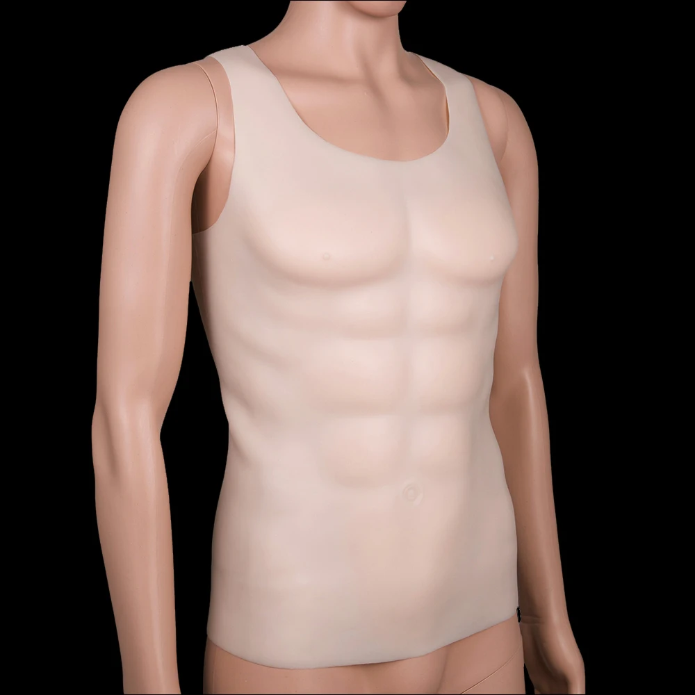 1750g Silicone Fake Chest Silicone Breast Muscle Hunk Chest Muscle Man Silicone Fake Chest Muscle Pecloralis Muscle cosplay