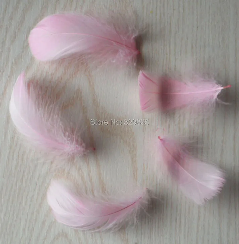 Оптовая продажа! 25 шт розовый 5 8 см драгоценные изогнутые гусиные перышки