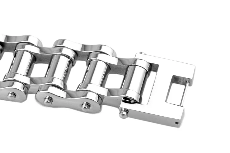 Большой и тяжёлый мужской Байкерский браслет 21 мм из нержавеющей стали для езды