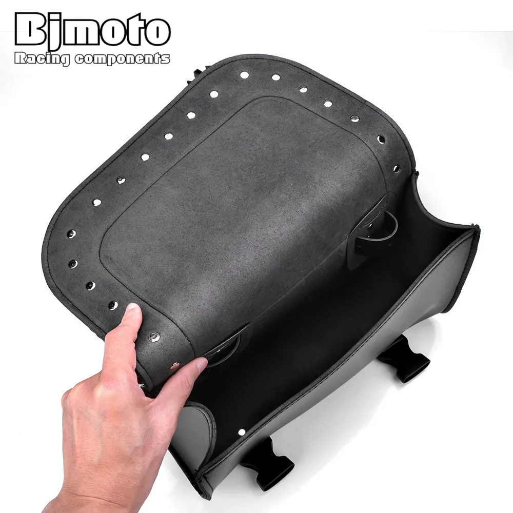 Универсальная мотоциклетная седельная сумка BJMOTO чемодан из искусственной кожи
