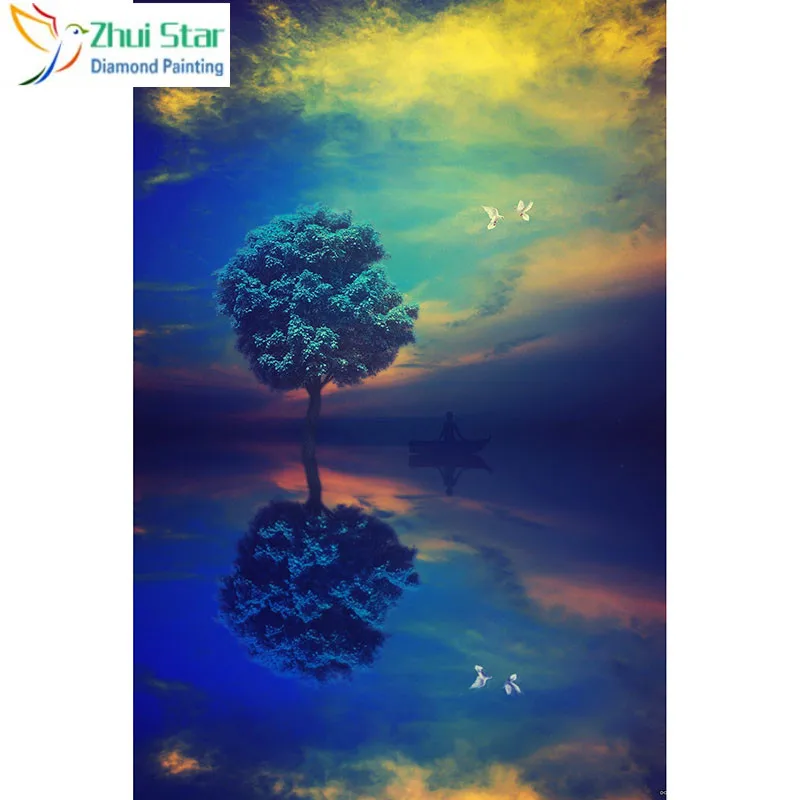 

Full Square 5D DIY Diamond Painting "a tree" Embroidery Cross Stitch Mosaic Home Decor Gif CJ12