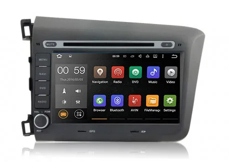 HONDA CIVIC ANDROID 8 0 OCTACORE WI FI gps BLUETOOTH легко подключить Зеркало Ссылка FULL HD сенсорный