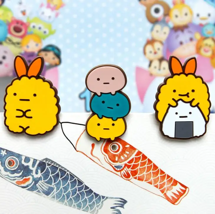 1 шт. Kawaii Мини Аниме Sumikko Gurashi уголок существо ПВХ пищевой зажим для заметок