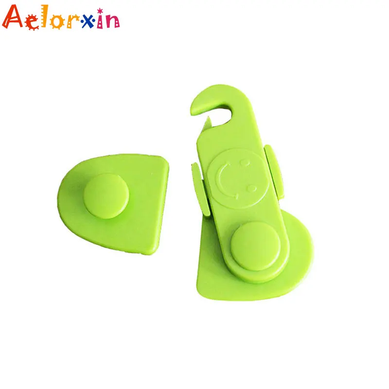 Cerradura de seguridad con cara sonriente para beb&eacute;, cerrojo para caj&oacute;n de puerta de armarios, cerrojo para gabinete de beb&eacute;, protecci&oacute;n para el cuidado de los ni&ntilde;os, 3 unids/lote-3