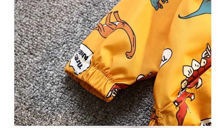 Лидер продаж Осенняя детская куртка милое весеннее Детское пальто с динозавром