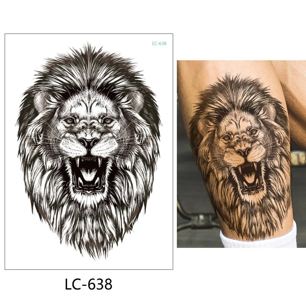 LC-638 Glaryyears 15*21 см временная татуировка наклейка Горячая Поддельные татуировки животные и растения флеш-тату водонепроницаемый маленький боди-арт для мужчин и женщин - Цвет: LC-638