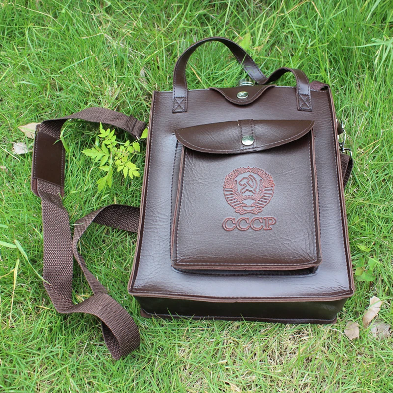 Русская 128 унций нержавеющая сталь большой емкости фляжка + Кожаная сумка Ликер