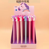 36pcspack cute cartoon creative lolita kawaii horse gel ink pen unisex rollerball pen sign pen office school stationery