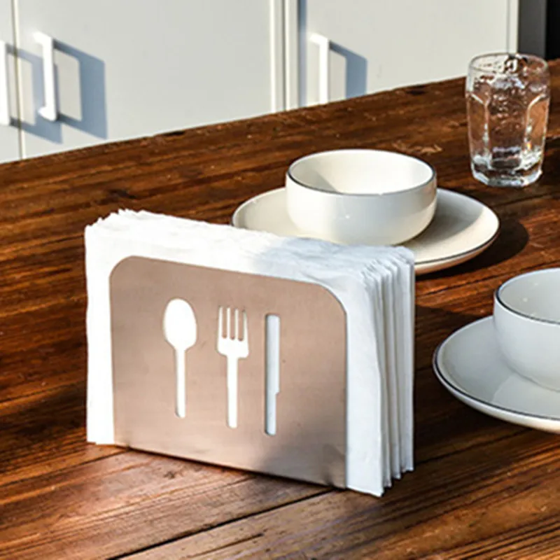 Держатель для салфеток бумажная полочка одноразовый держатель бумаги стеллаж