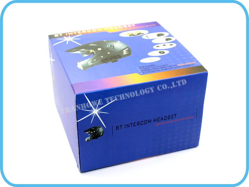 

2PCS 2015 New 1000M Interphone Bluetooth Motorcycle Bike Helmet Sports Headset Intercom with FM Function
