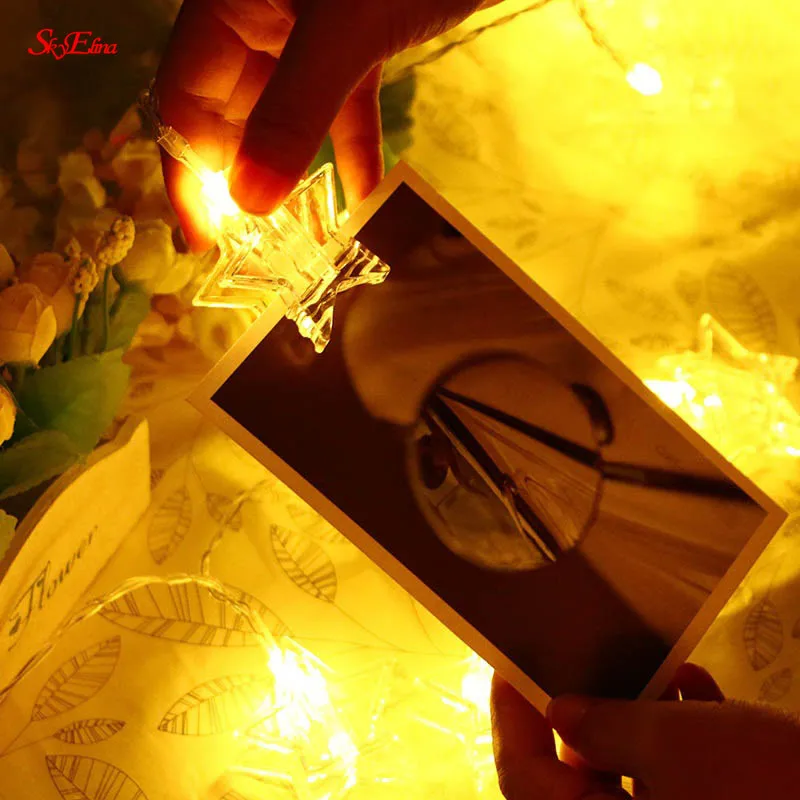 3 м романтическая Фея Звезда светодиодная занавеска Гирлянда Свет теплый белый