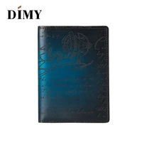 dimy patina genuine leather passport covers holder bank card holder