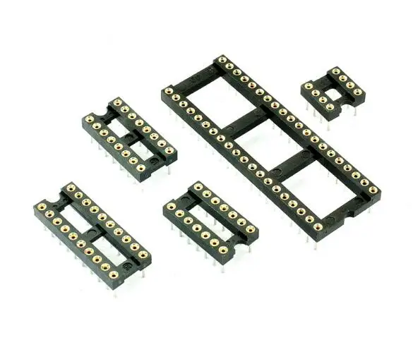 

10PCS 8Pins DIP DIP-8 IC Socket Test Socket Round Hole DIP8 DIP14 DIP16 DIP18 DIP20 DIP24 DIP28 DIP32 DIP40