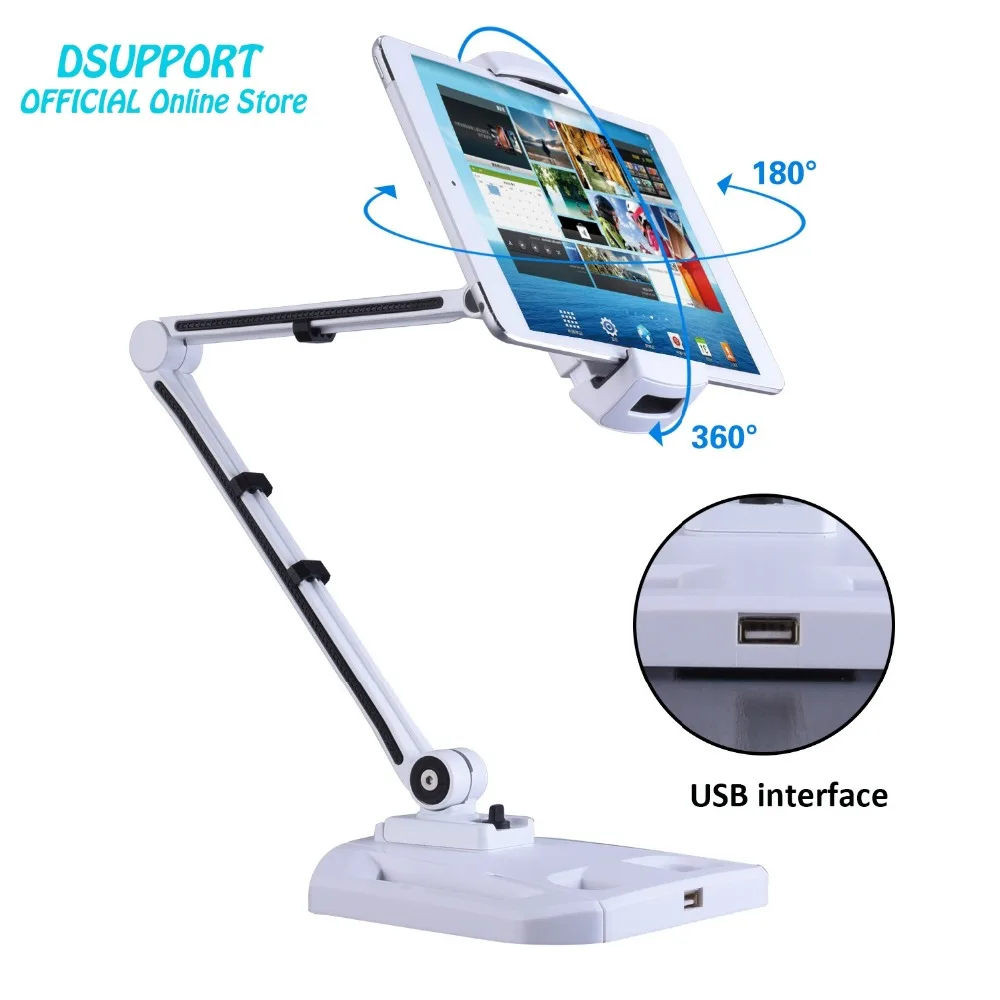 Складной держатель для планшетного ПК из алюминиевого сплава с полным вращением