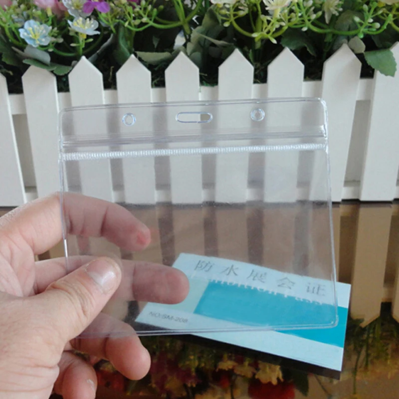 Мягкий прозрачный пластиковый горизонтальный значок для офиса 20 шт.|officer badge|badge