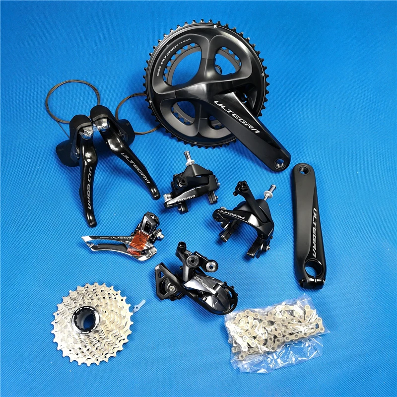 Shimano Ultegra R8000 50 34/52 36/53 39 T 170/172. 5/175 мм 2*11 22 скоростной дорожный велосипед запчасти