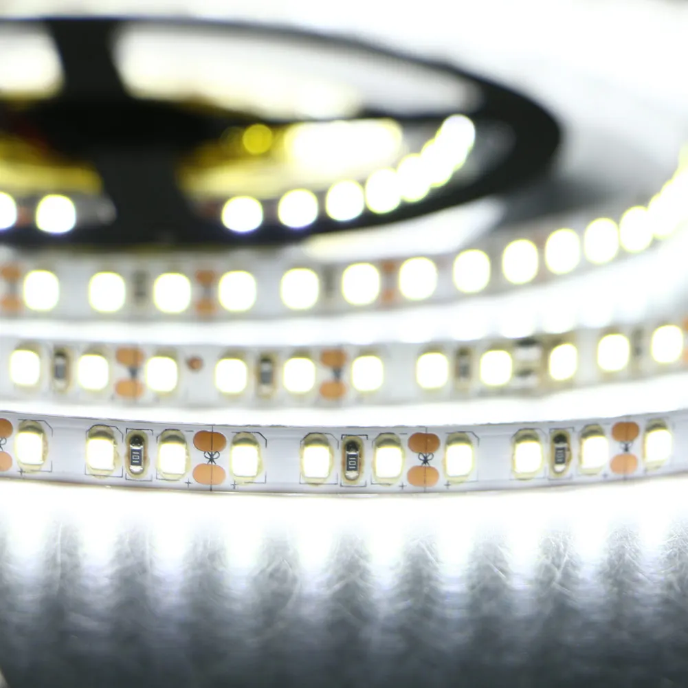 Гибкая 5 м 2835 SMD 600 светодиодный на свет не Водонепроницаемый Холодный/теплый белый 12 В светодиодный Газа Главная DIY Свадебная вечеринка Декор свет