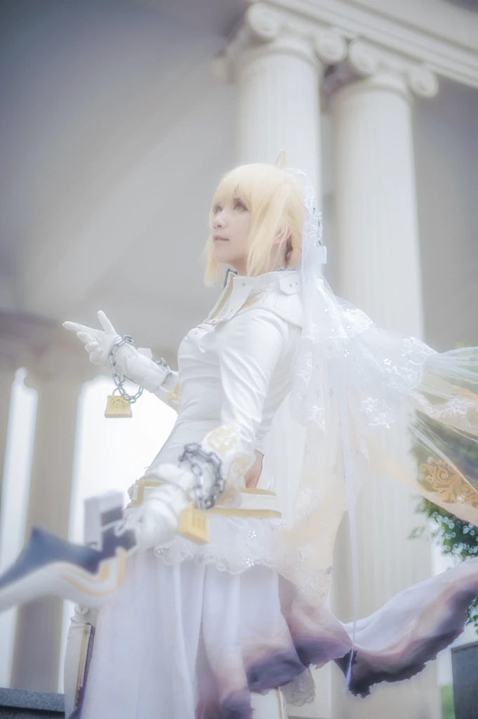 FATE/EXTRA CCC Saber Nero Fate/Grand Order Cosplay Stage 1 FGO Bride Косплей Костюм Роскошные летние платья на