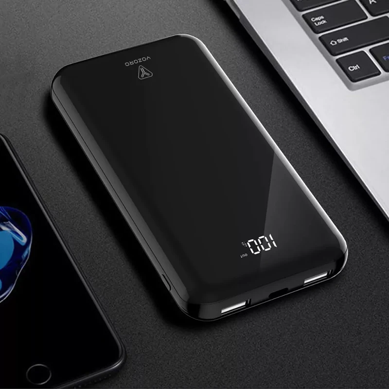 10000 мАч светодиодный дисплей зарядное устройство банк питания USB банк питания для iPhone X 8 Macbook samsung S9 внешний аккумулятор повербанк