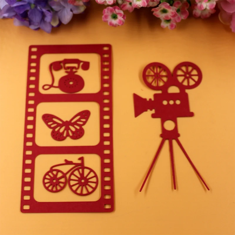 Тонкие металлические штампы для пленки и проекторов шаблон тиснения режущие инструменты DIY винтажная