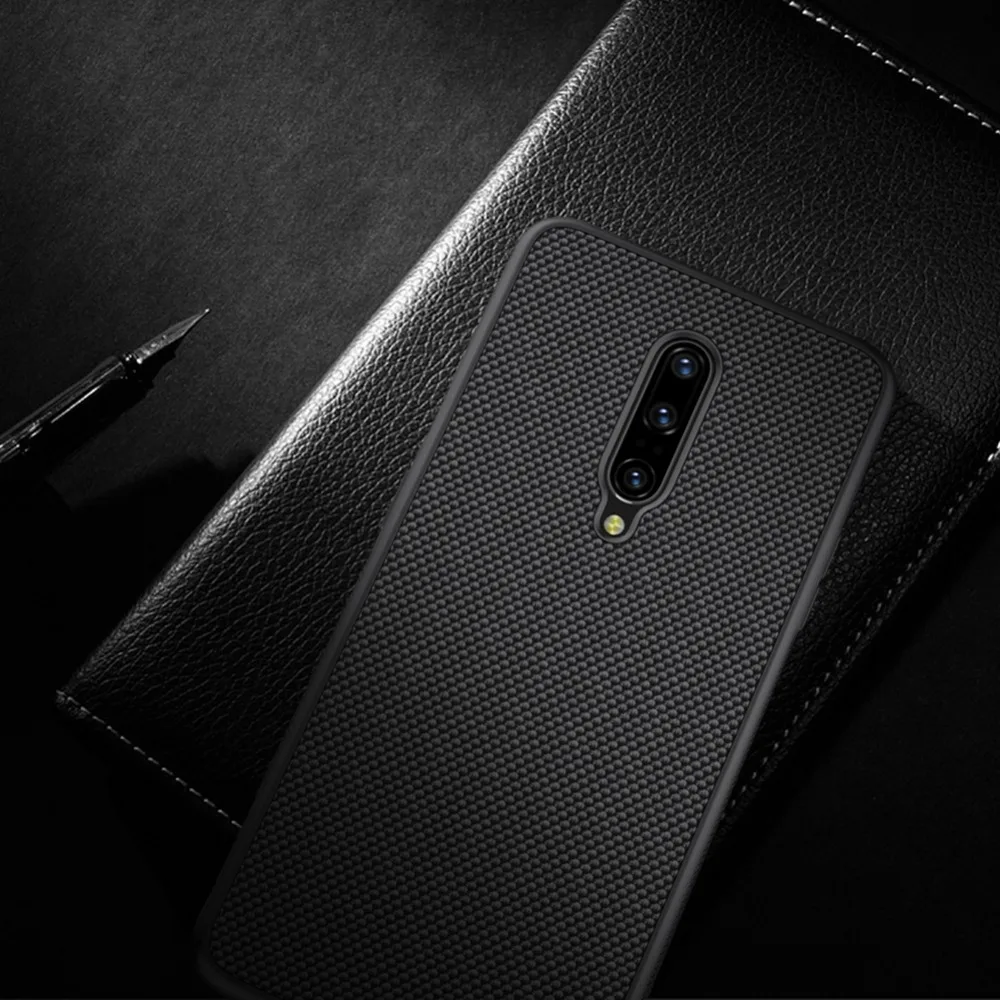 Oneplus 7 чехол NILLKIN Текстурированный чехол нейлоновое волокно Нескользящая Роскошная бизнес матовая задняя крышка для Oneplus 7/Oneplus 7 Pro