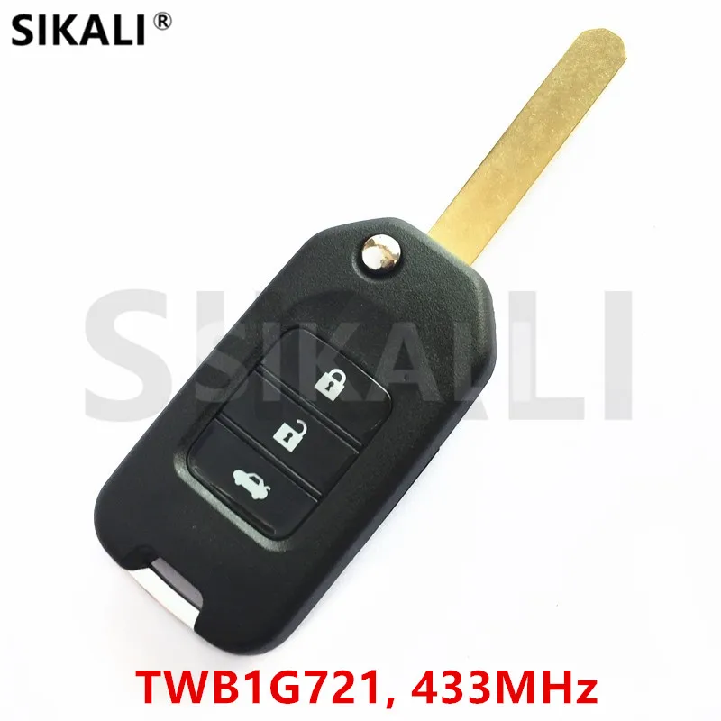 Дистанционный ключ SIKALI для Honda Accord Civic City 433 мгц подходит Jazz автомобилей с функцией