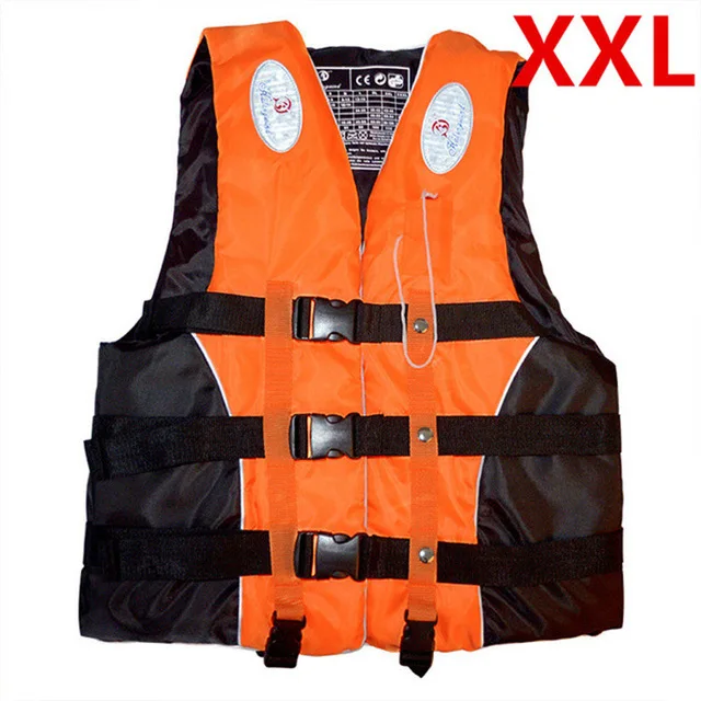 Orange XXL Высокое качество для взрослых и детей спасательный жилет плавание катание на лодках и сёрфинг парусный спорт плавательный жилет полиэстер Защитная куртка - Цвет: Orange XXL