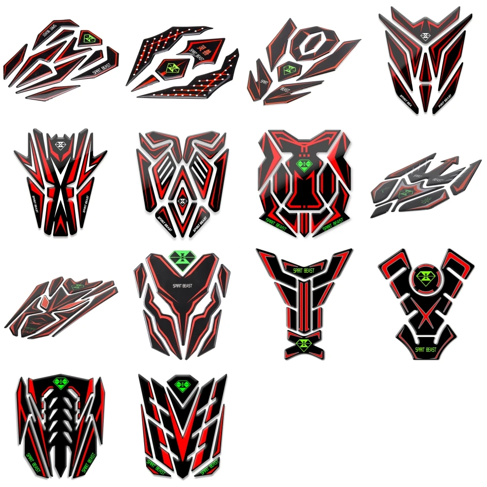 SPIRIT BEAST мотоциклетные наклейки Moto Pegatinas газ Feul танк Pad мотоциклетные наклейки протектор Pad