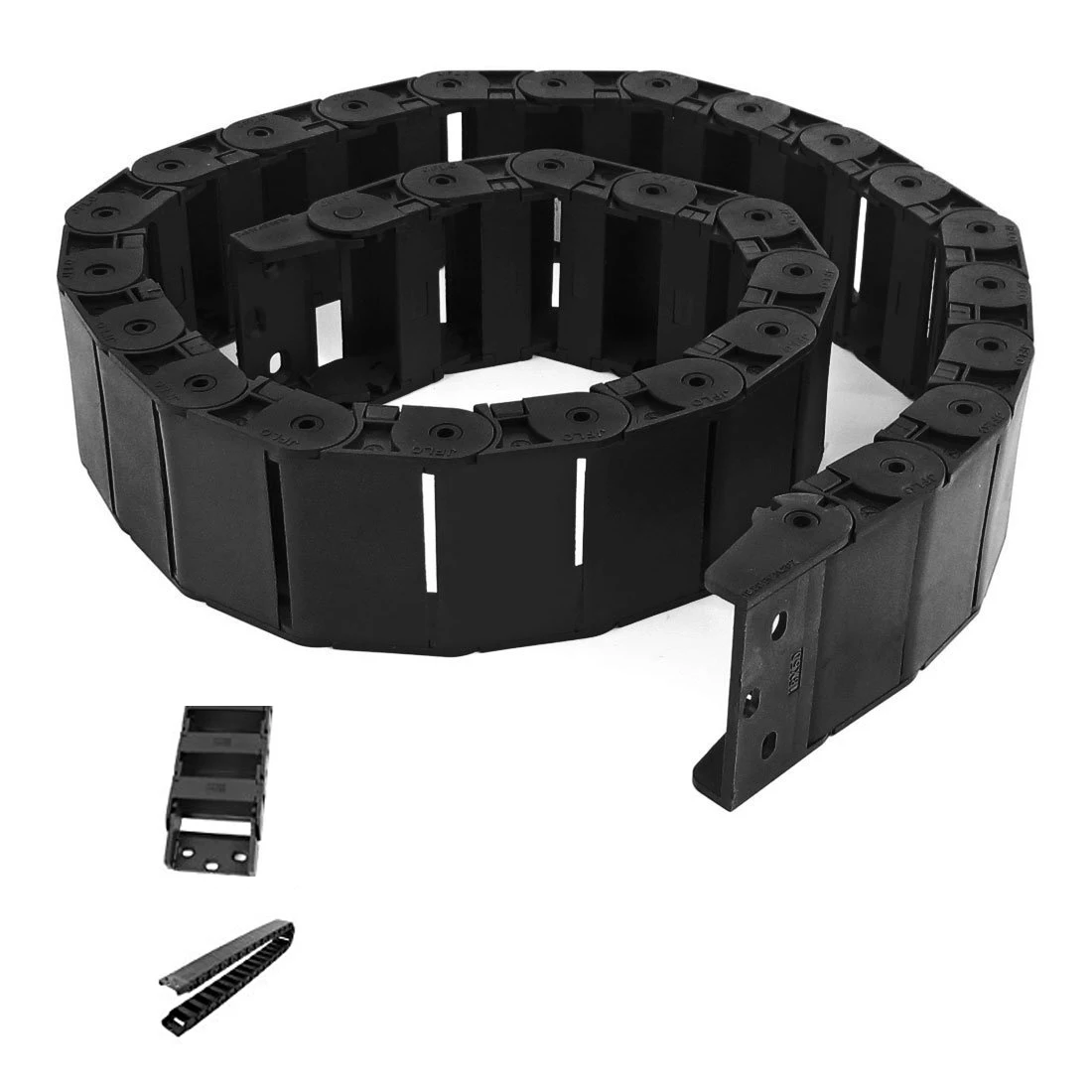 40.55&quot Black Cable Wire Carrier Drag Chain Nested 18x50mm | Обустройство дома