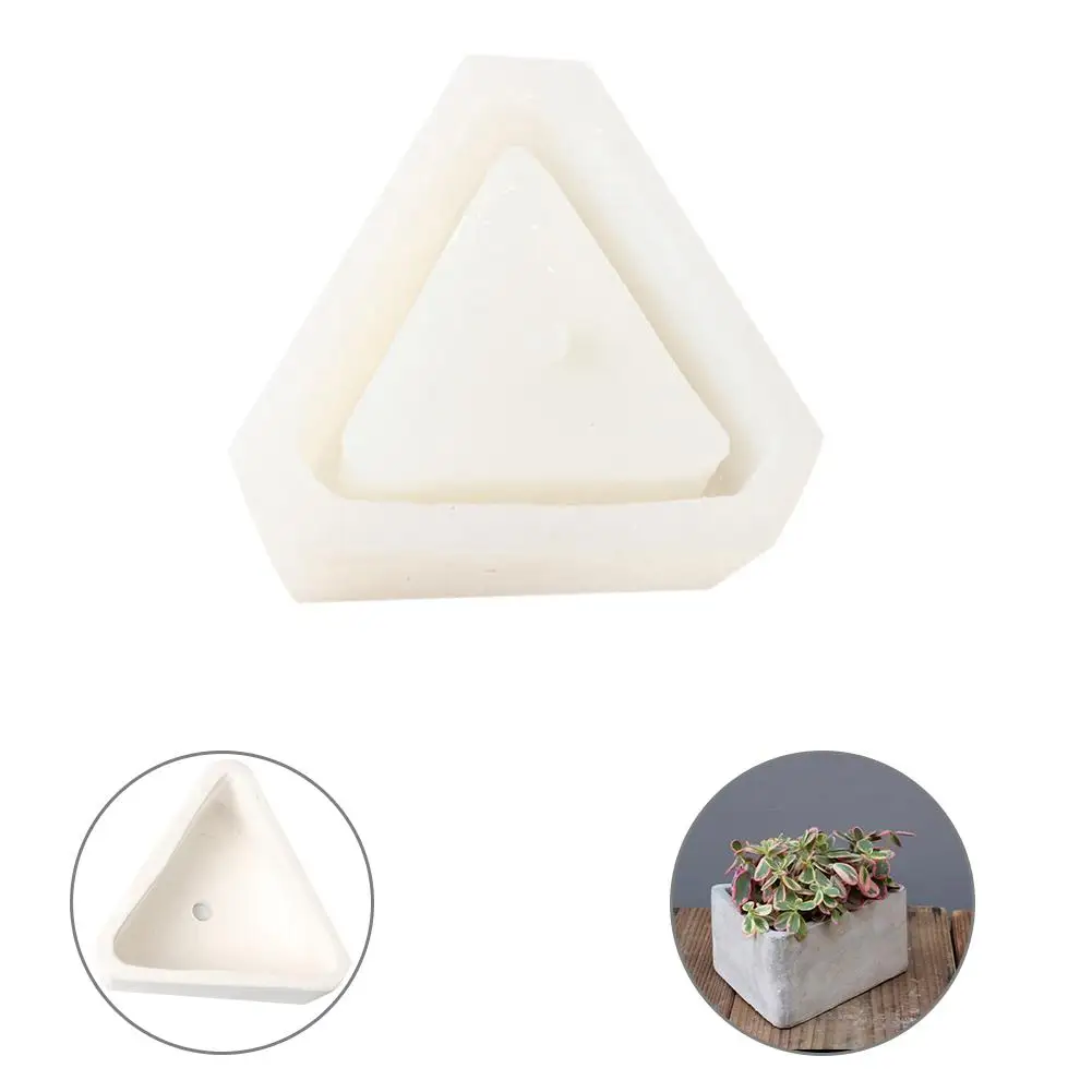 Треугольные силиконовые формы бетонные цветы цемент с несколькими мясницами 3D