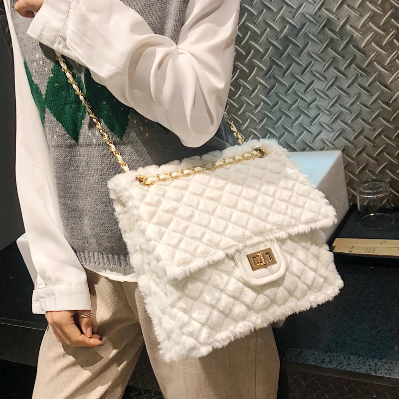 2018 новые модные зимние для женщин большие сумки Высокое качество Мягкие плюшевые