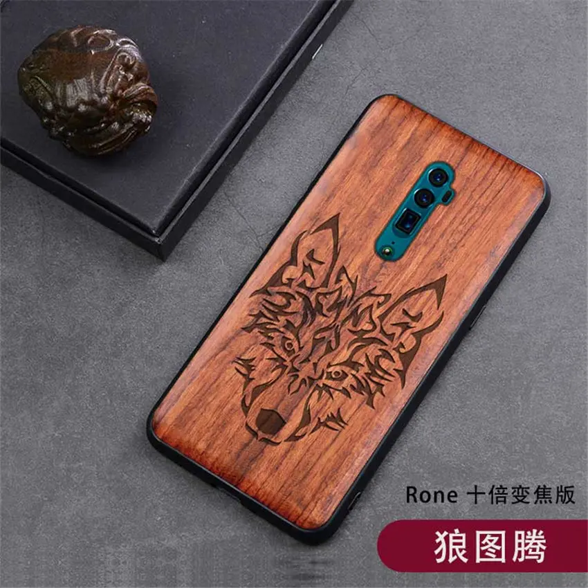 Чехол oppo Reno 10x zoom из натурального дерева funda oppo reno 10x zoom Rosewood TPU противоударный чехол-накладка для телефона reno 10x zoom