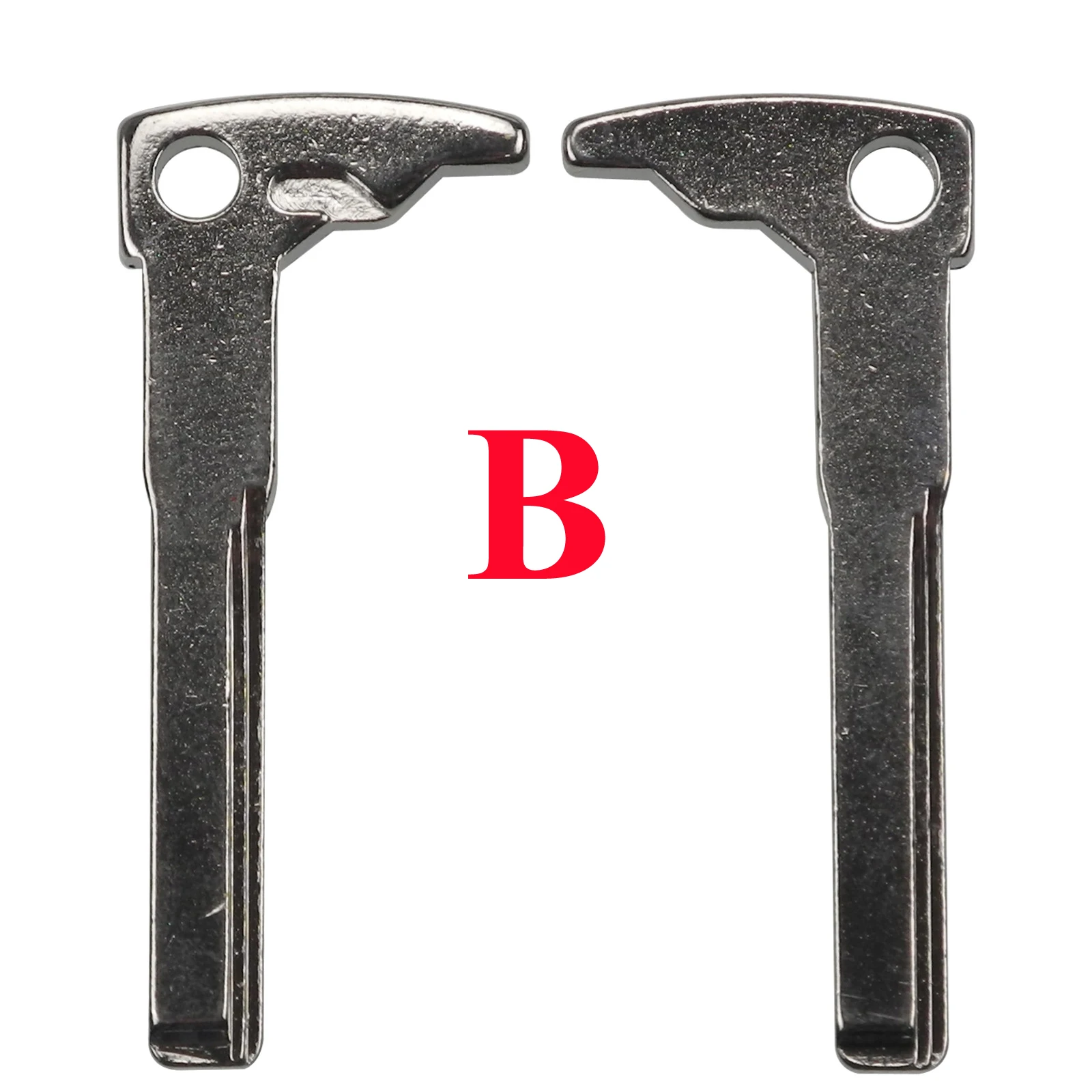 Jingyuqin дистанционный смарт-ключ пустой брелок Замена для Mercedes Benz Smart хром Uncut Blade lade Insert - Количество кнопок: B