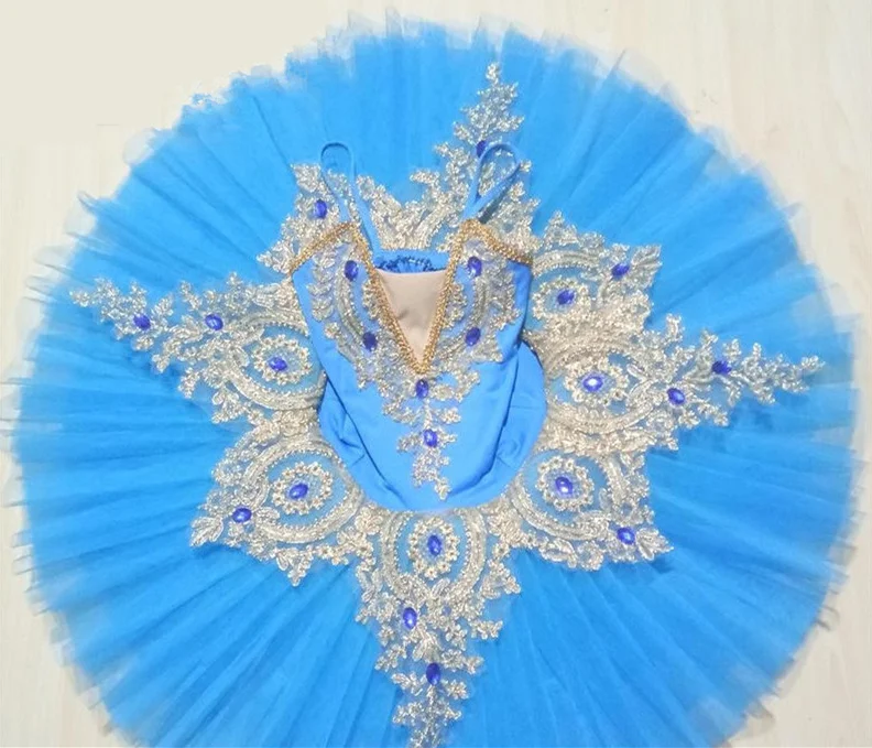 2019 белая/Розовая/синяя профессиональная балетная пачка для детей Лебедь детская