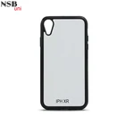 Пустые 2D сублимационные Чехлы для сотовых телефонов NSB uni из ТПУ для iphone XR, самодельная печать, резиновый защитный чехол с белой металлической пластиной