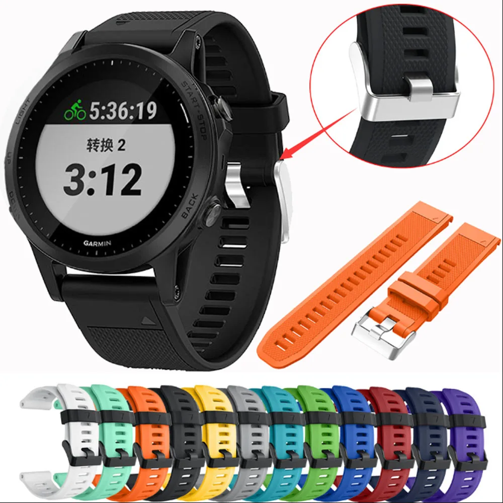 

Silicone Sport Strap Band For Garmin Forerunner 945 935 Smart Watchband Quick Release Easyfit Replacement Wrist Band Strap Belt