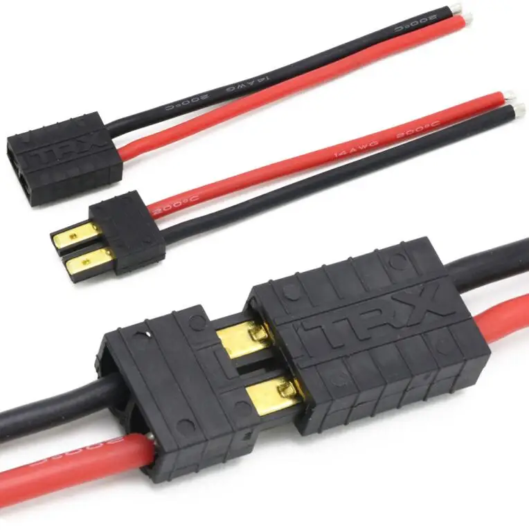 1set Trx штекер мужской женский разъем силиконовый провод с 10 см 14AWG для Rc батареи/Rc Дрон - Цвет: 1set