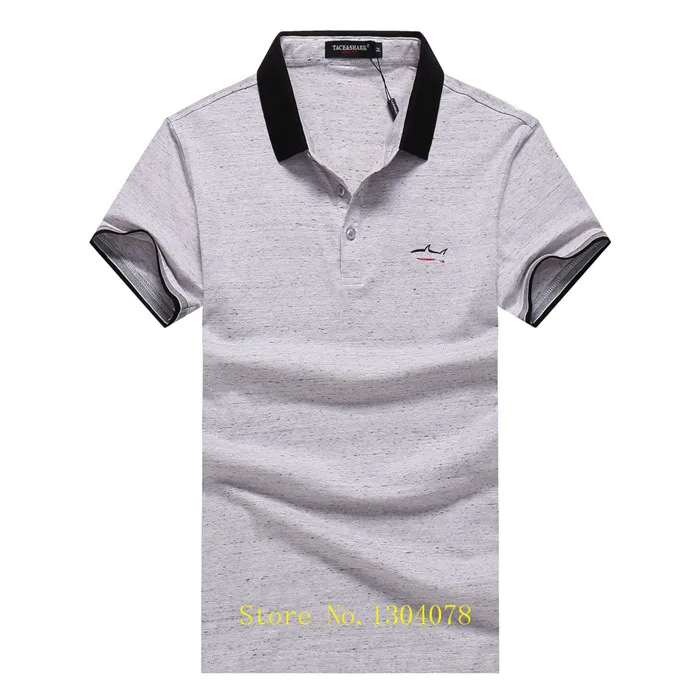 86516-GREY Лето, мужские футболки, camisetas hombre, 3D буквы, вышивка, бренд Tace& Shark, футболка, мужская повседневная футболка, homme, футболки - Цвет: 86516-GREY
