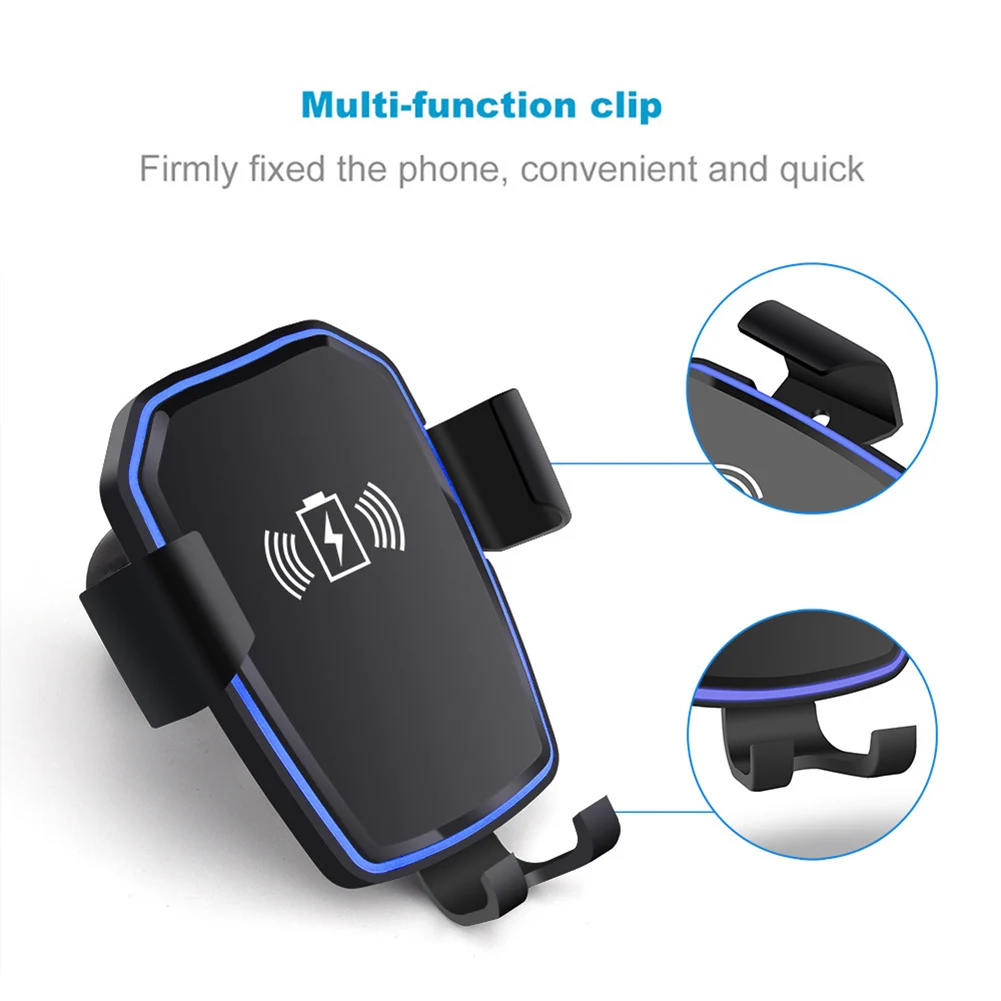 10 Вт QI Беспроводное быстрое зарядное устройство подставка держатель для iPhone X