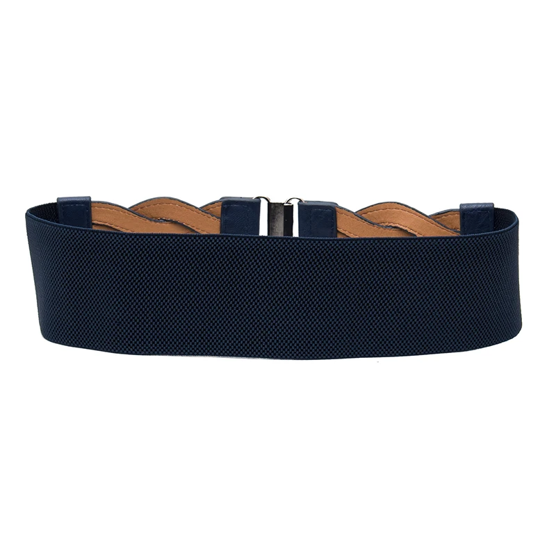 Трикотажные Широкие ремни женские брендовые Роскошные эластичные пояса для