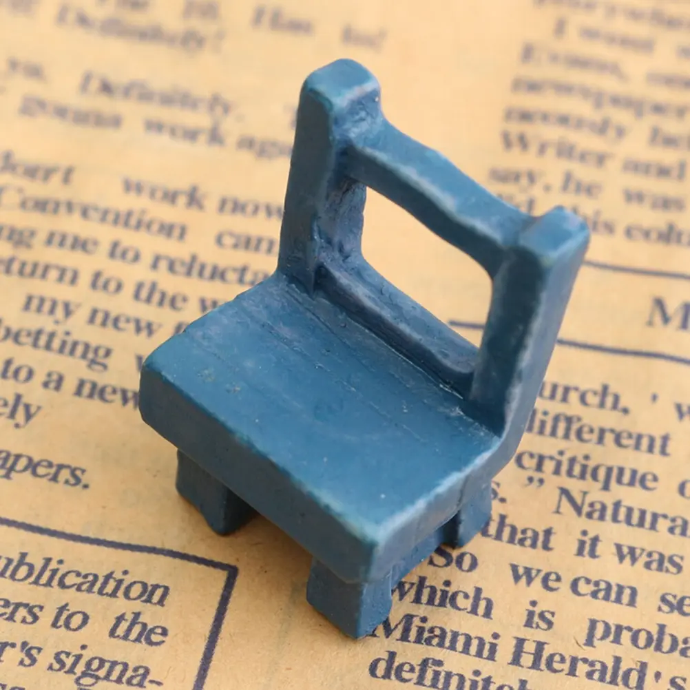 1 шт Искусственный стул Craft Мини Миниатюрный сказочный сад дома украшения