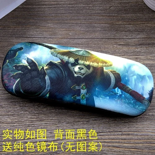 H Чехол для очков с изображением игры Blizzard World of Warcraft для мужчин и женщин, кожаный футляр для очков с изображением героев мультфильмов для мальчиков и девочек, студенческий Чехол для очков - Цвет: H