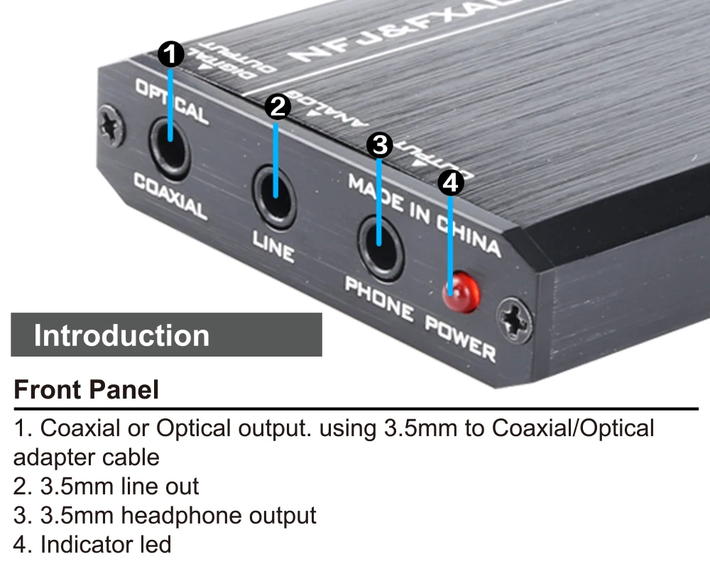 FX-AUDIO UK-01 мини аудио Внешняя USB звуковая карта без капель Портативный выход усилителя для наушников CM6533 MAX9722